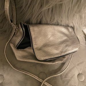Silver mini bag
